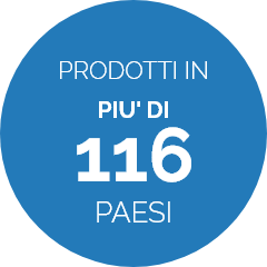 PRODOTTI IN  PIU' DI  116 PAESI